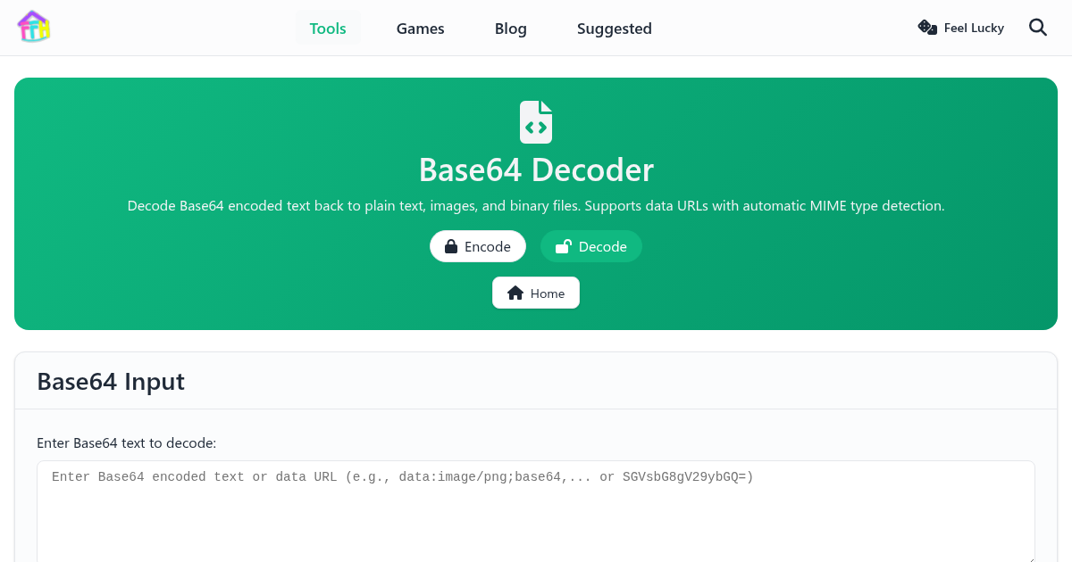 Base64 Decoder - FunnyFunHouse