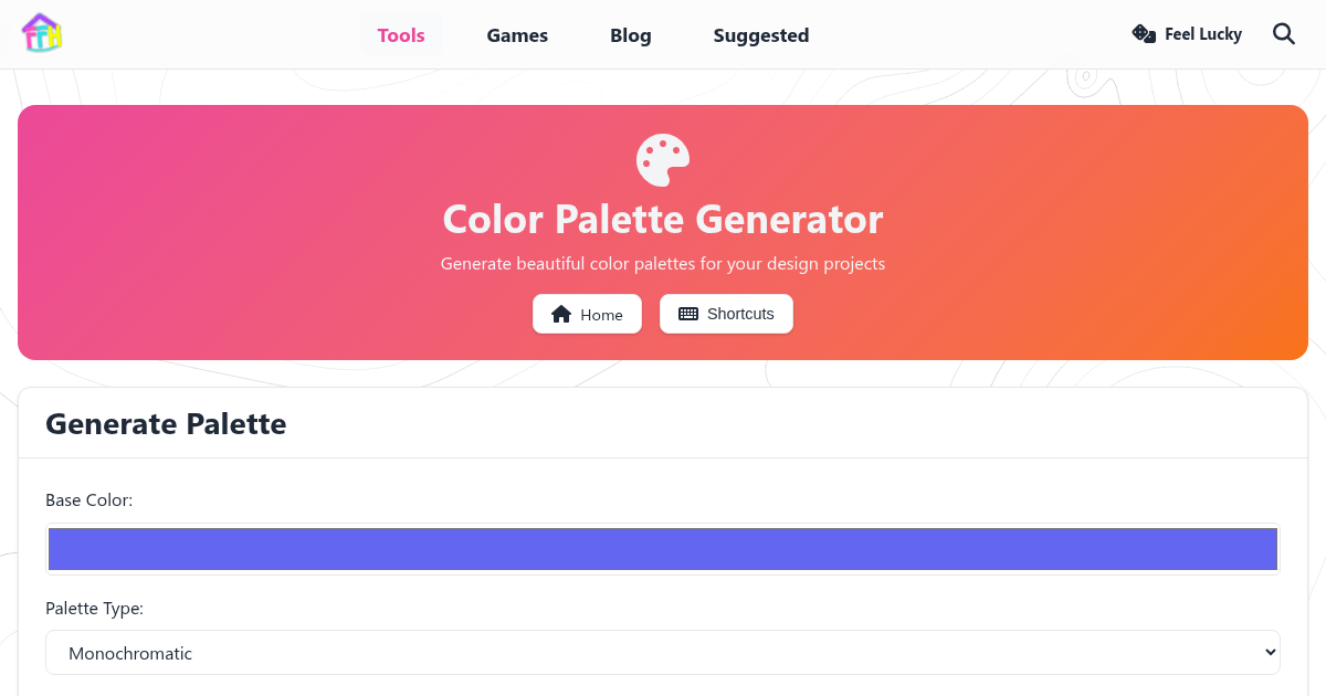 Color Palette Generator - FunnyFunHouse
