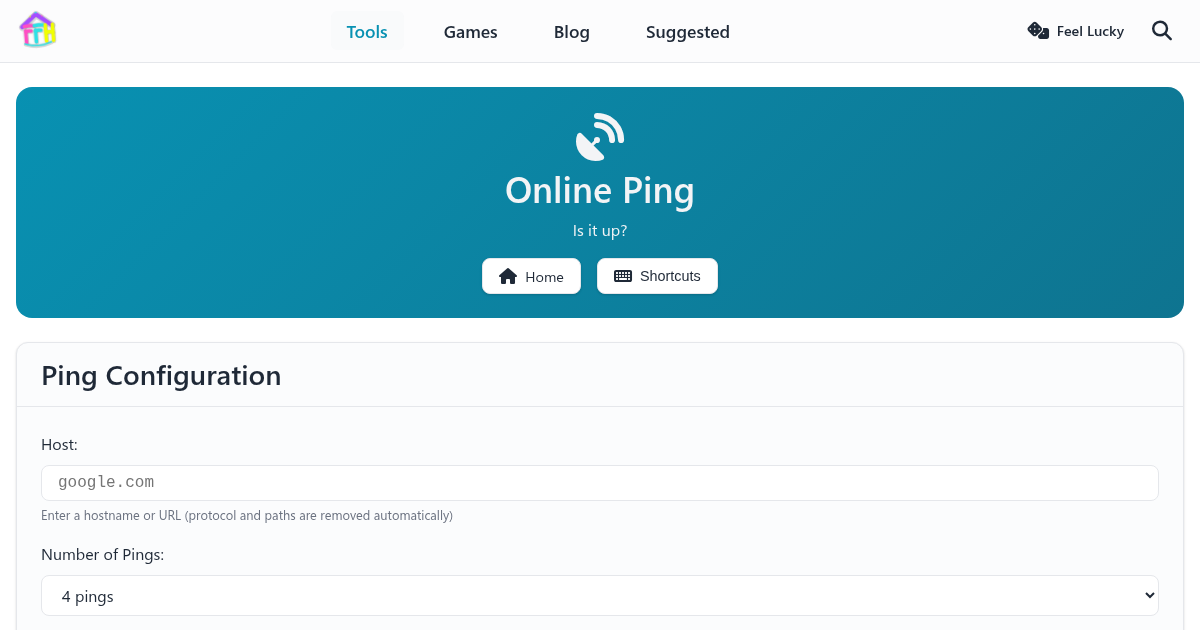 Online Ping - FunnyFunHouse