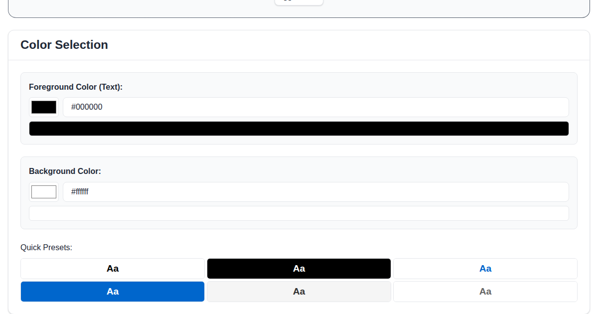 FunnyFunHouse Contrast Checker verifying color accessibility