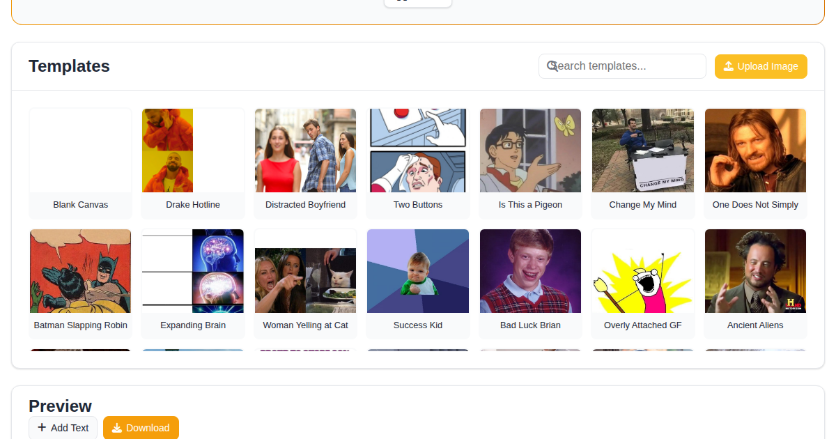FunnyFunHouse Meme Generator creating a custom meme
