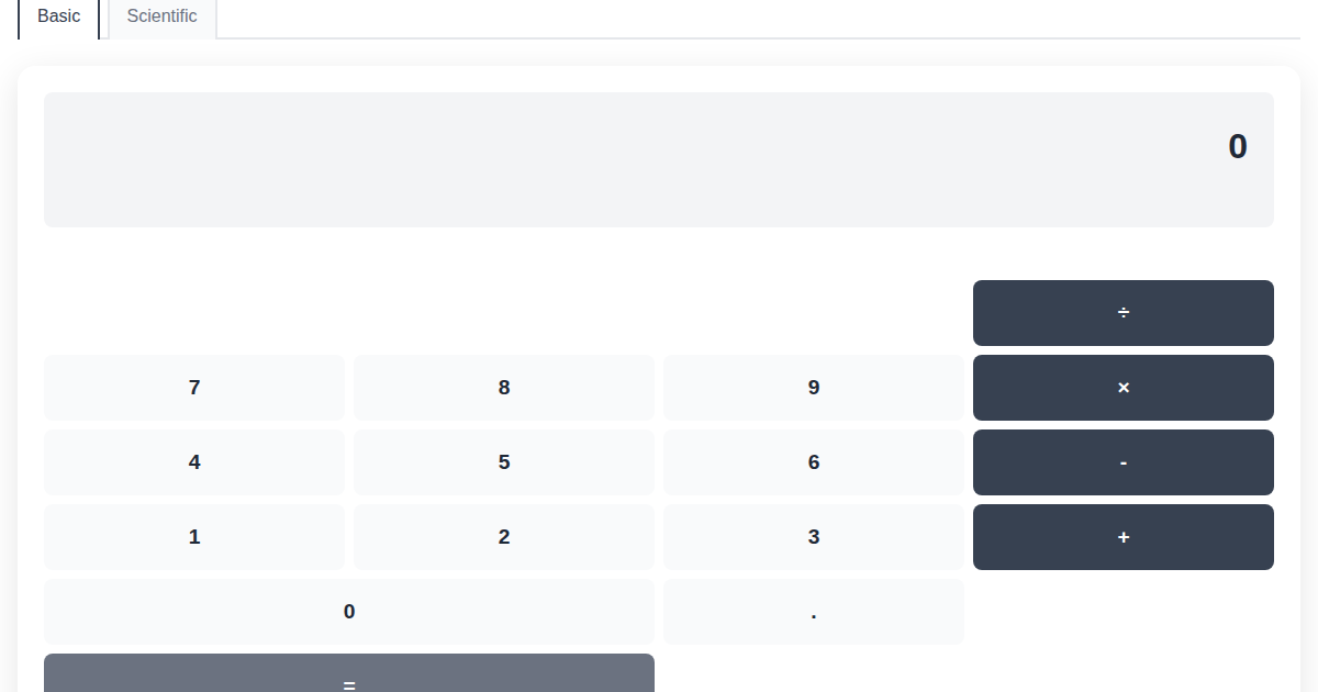 FunnyFunHouse Calculator showing a scientific calculation