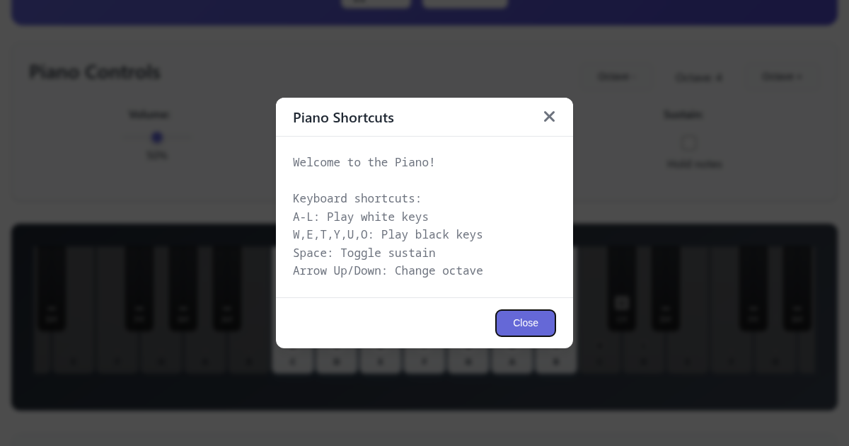 The Piano app on FunnyFunHouse
